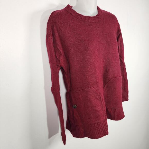 J.Crew Women Pullover Sweater Size M Merino Wool Blend 2 Pocket Minimalist B3826 - Picture 5 of 8